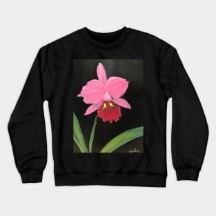 Pink Orchidia Crewneck Sweatshirt